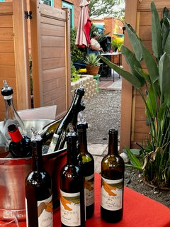 Wine arrangement at Celebrating Nurses Event