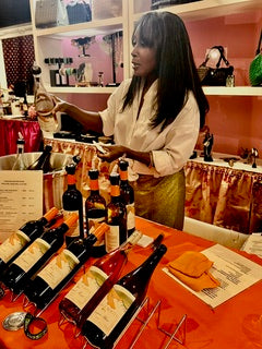 Felecia at WINE ME. STYLE ME. LOVE ME. Pop up event